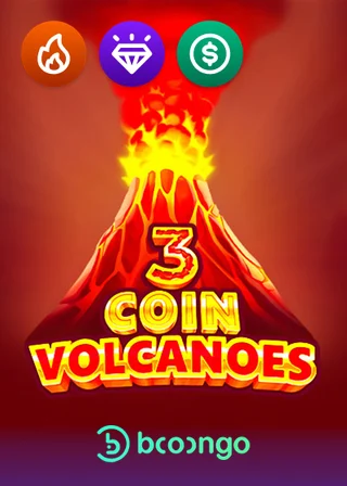3 Coin Volcanoes pokie by 3Oaks